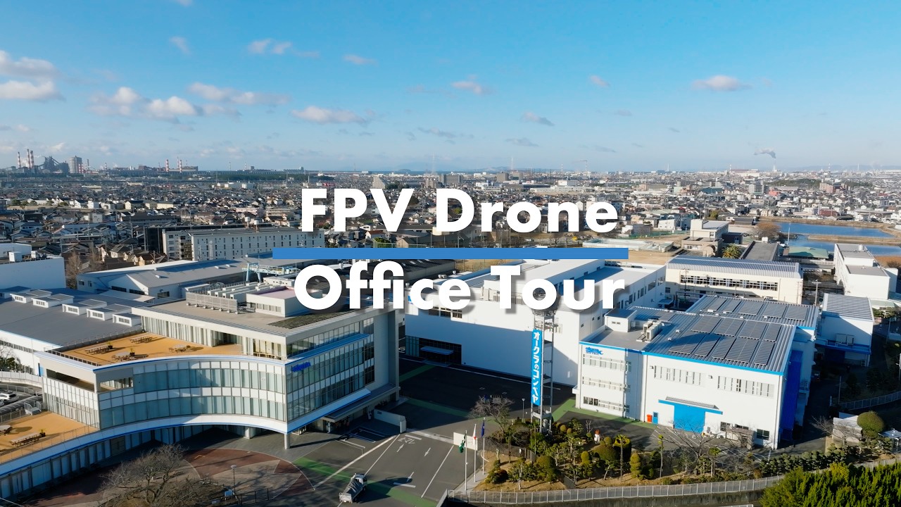 Office drone flythrough